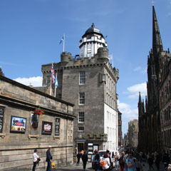 The Camera Obscura at the top of the Royal Mile