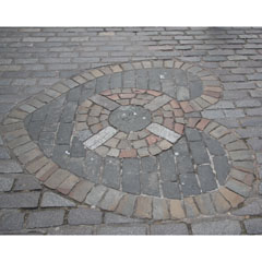 Heart of Midlothian mosaic.
