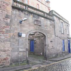 Gates of former Boroughloch Brewery.