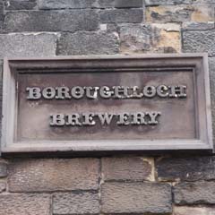 Boroughloch Brewery sign.