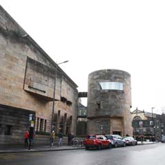 Exterior of the extension of the National Museum of Scotland, once the site of Society of Brewers