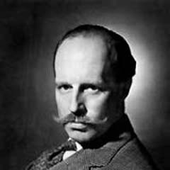 Black and white portrait of Sir Basil Spence 