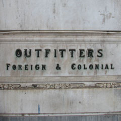 Foreign & Colonial outfitters sign.