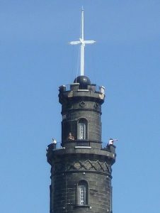 The Time Ball at the top of the Nelson Monument