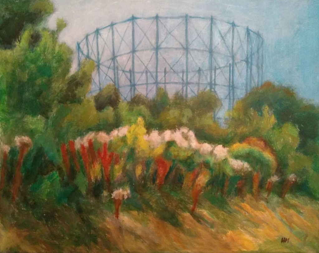 Painting of the gasworks