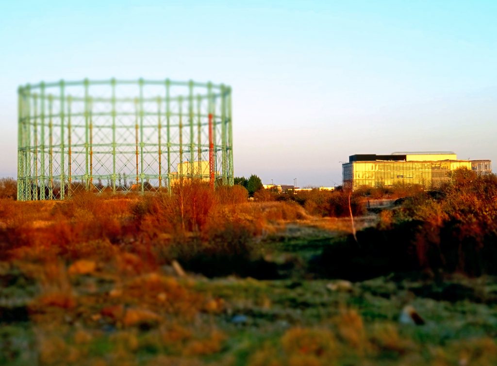 Photograph of the gasworks
